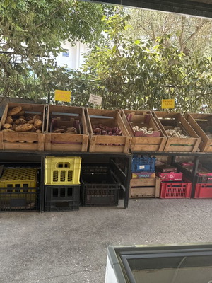 Μεταλλική βάση με 8 χειροποίητα ξύλινα καφάσια μεταχειρισμένο, επαγγελματικό σετ προβολής
