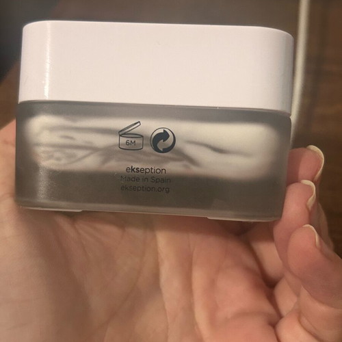Empty ekseption cream jar 50ml used