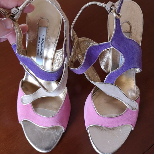 J.Bournazos sandals used, size 37, pink
