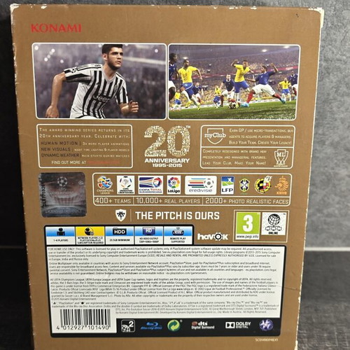 Pro Evolution Soccer PES 2016 Anniversary Edition PS4 game