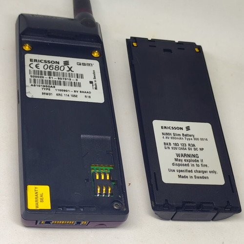 Ericsson A1018s mobile phone like new, plum color, original charger