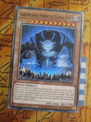 Earthbound Immortal Ccapac Apu κάρτα Yu-Gi-Oh! σαν καινούργιο