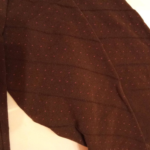 Polka Dot Tights new S/M chocolate with purple stripes