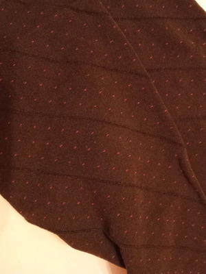 Polka Dot Tights new S/M chocolate with purple stripes