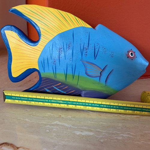 Wooden decorative fish new, hand-carved and hand-painted