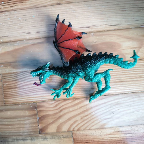 Chap Mei Green Winged Dragon figure like new