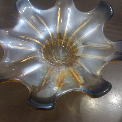 Decorative vase new with gold and brown shades