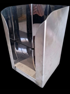 Professional stainless steel napkin holder used