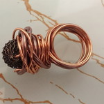 Wire Wrap ring with copper wire, like new