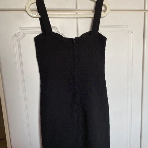 Mini dress Anonima with back zipper, like new, black, size S