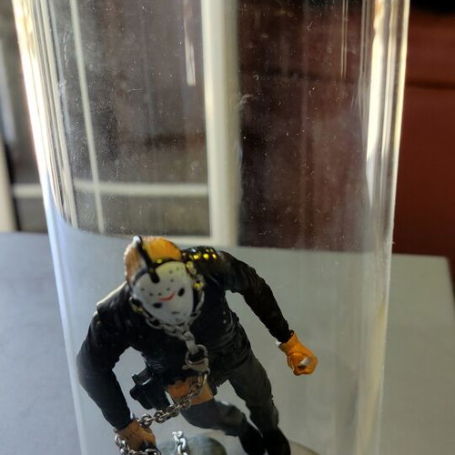Jason horror decorative figure with water and 5-color LED lighting