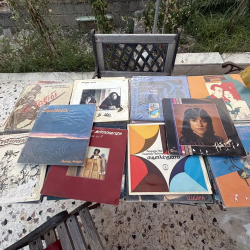 Vinyl records used, pack of 210 pieces