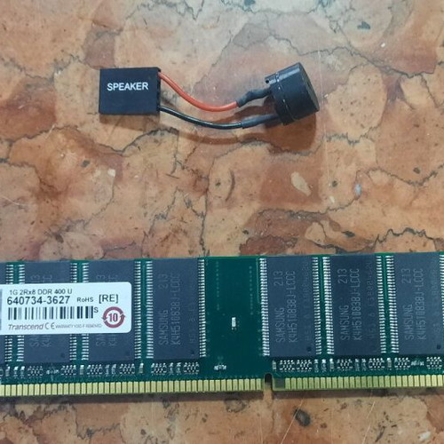 Albatron KX18D Pro II motherboard with Athlon XP 2600+ CPU and 1 GB DDR RAM used