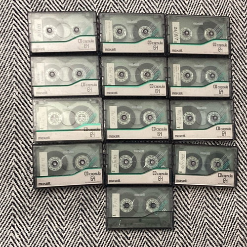 Maxell CD Capsule 64 used, pack of 13, all recorded