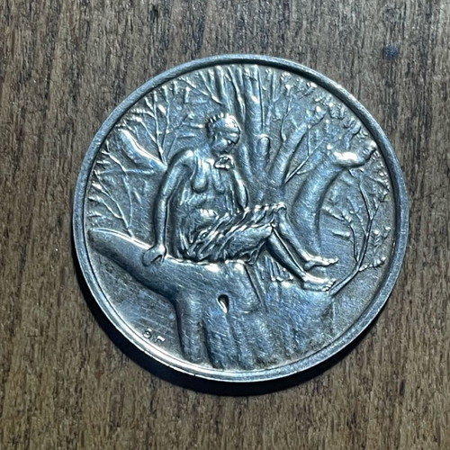 Silver coin 500 drachmas 1979 EEC used