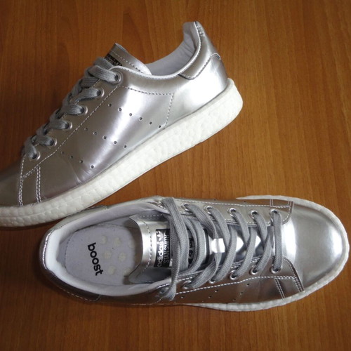 Adidas Stan Smith women's sneakers size 37 like new, silver