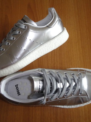 Adidas Stan Smith women's sneakers size 37 like new, silver
