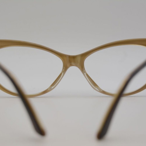 Jessica Roger Rabbit 2 Vintage Eyeglasses Brown Hand Crafted in Italy, new