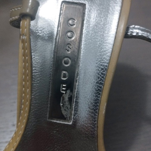 Cosodei leather sandals like new, grey and beige, size 36