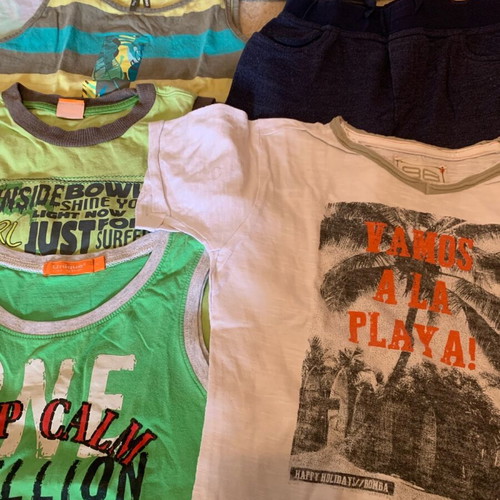 Summer clothes pack used for boy 4-5 years, 24 pieces