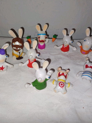 Φιγούρες rabbit μεταχειρισμένες, πακέτο όλες μαζί