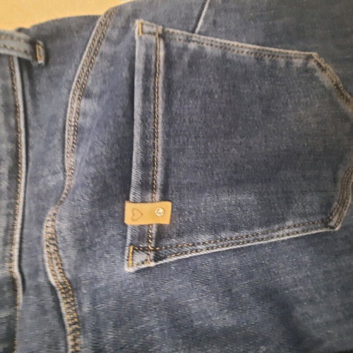 Jeans with rips size L blue like new