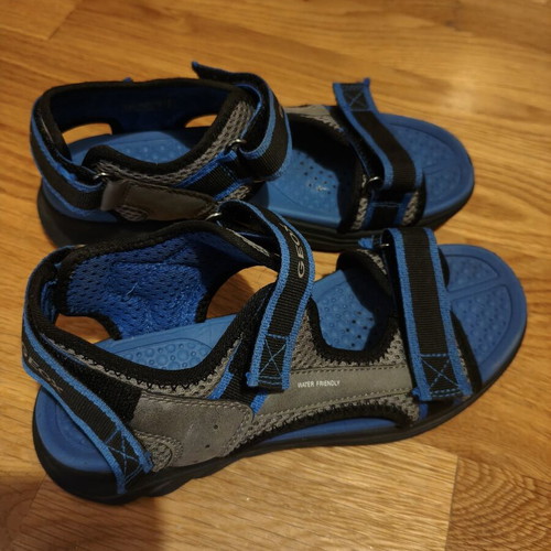 Geox sandals for boys used, size 34, black and blue