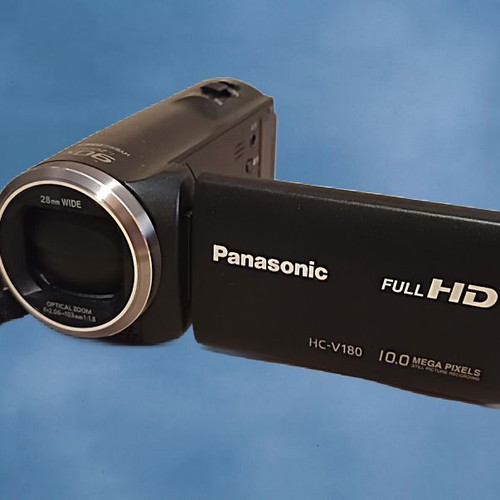Panasonic HC-V180 Full HD camcorder with 64GB SD card and case