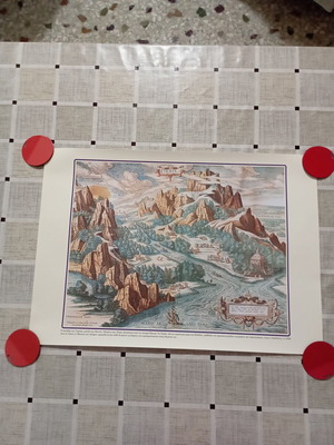 Decorative print engraving The Valley of Tempi new