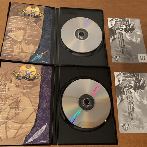 Ys OVA Part 1+2 DVD set like new, complete anime series