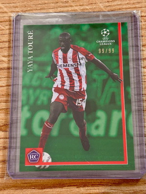Yaya Toure Olympiacos Rookie Champions League Topps card 99/99