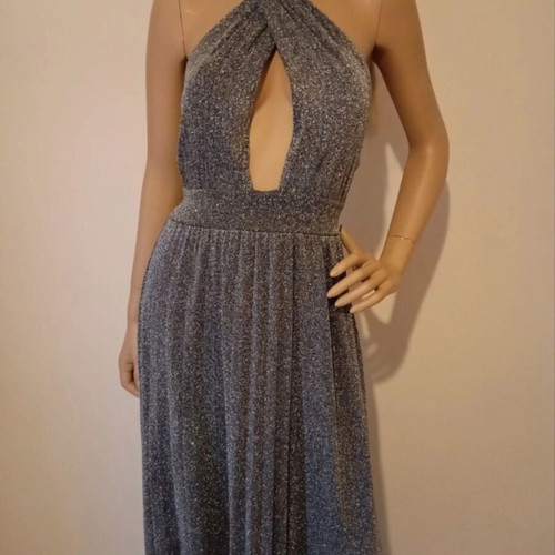Dress new silver glitter, one size, versatile bust tie