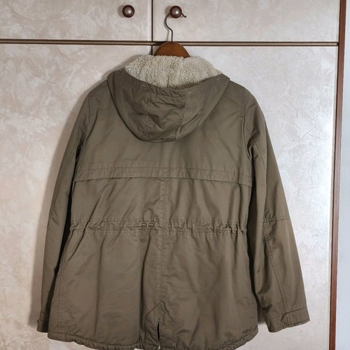 H&M khaki parka jacket size M used