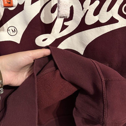 Superdry hoodie, burgundy, size large, fleece