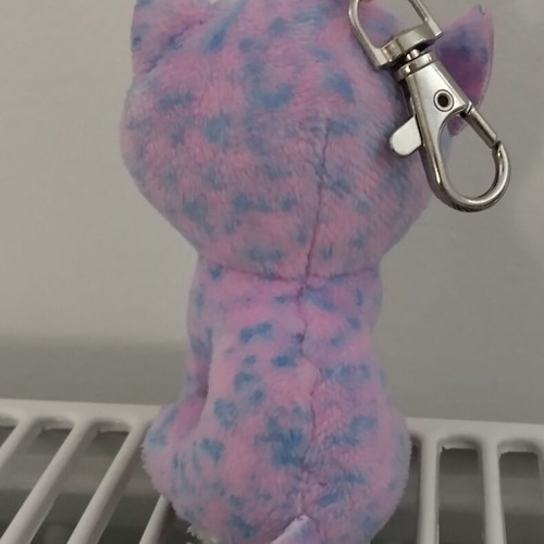 Ty Beanie Boos Cassidy Cat plush keychain like new