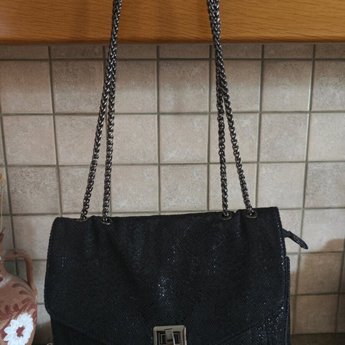 Black evening shoulder bag like new