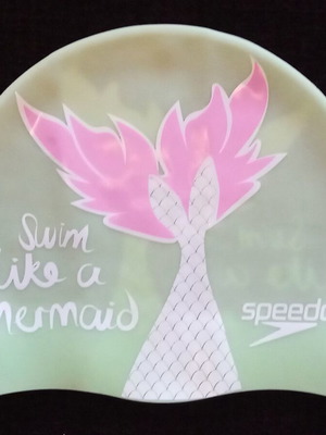 Σκουφάκι κολύμβησης σιλικόνης Speedo unisex, μέντα