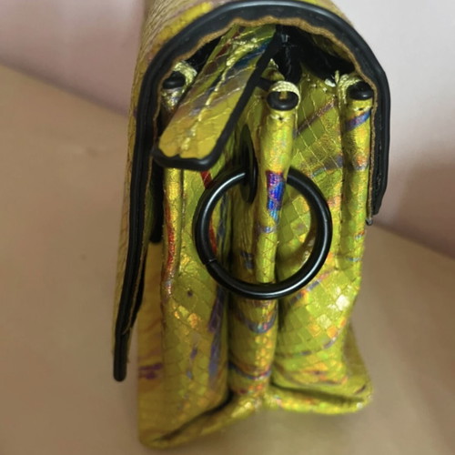 Desigual crossbody bag iridescent snakeprint multicolored like new
