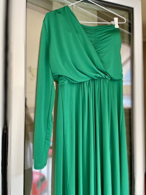 Φόρεμα maxi one sleeve πράσινο καινούργιο μέγεθος Large