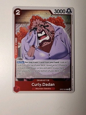 Curly Dadan One Piece Card Game OP07-004 σαν καινούργιο, σπάνιο