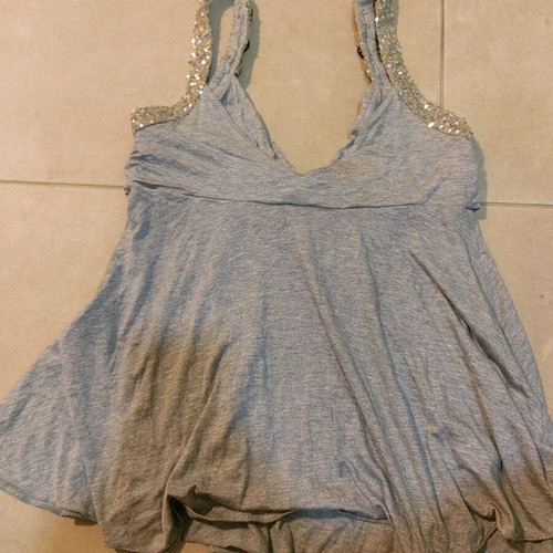 Women's blouse size L like new, gray
