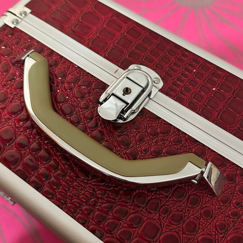 Aesthetic case like new for carrying nail polish and hairdressing items