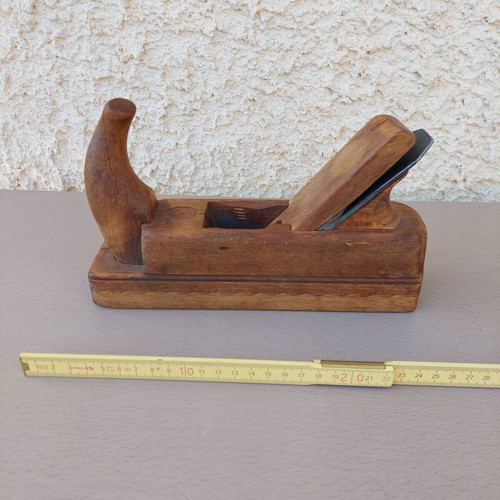 Wooden plane used, antique woodworking tool