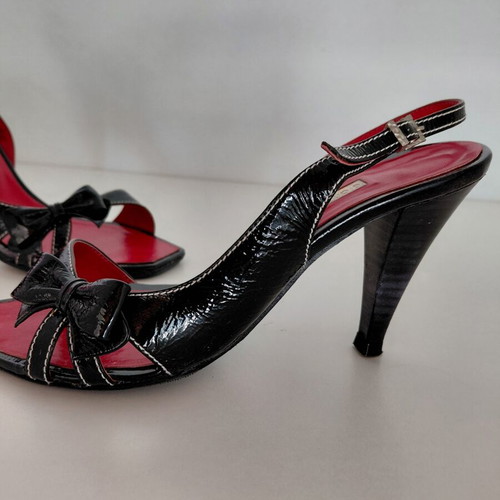 Gianna Kazakou black sandals like new for special occasions