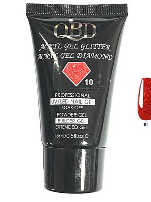 QBD Acrygel UV/LED Diamond Glitter 10-15ml new