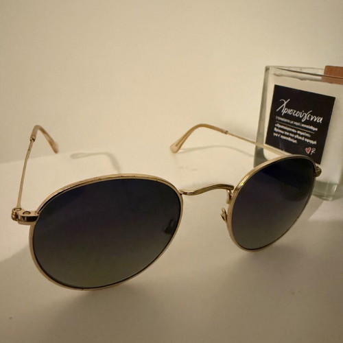 LUK sunglasses used with Versace case, black and gold