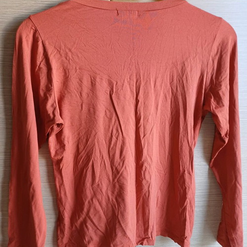 Leone blouse like new, orange with metallic detail