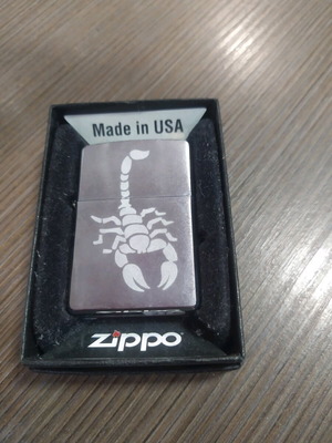 Zippo Scorpion lighter new with case and gift stones
