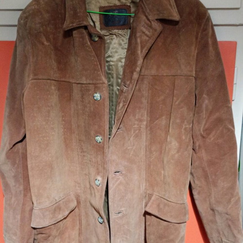 Men's handmade leather coat Romeo y Julieta size M like new brown