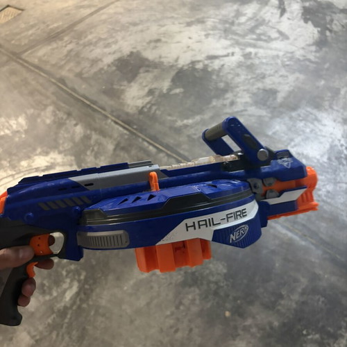 Nerf toy blasters, set of 9, used